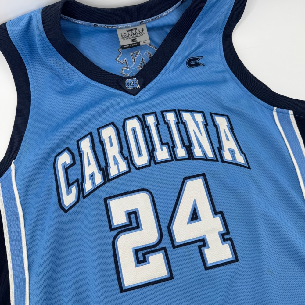 Colosseum UNC North Carolina Tar Heels Basketball Jersey Blue Mens Large 24